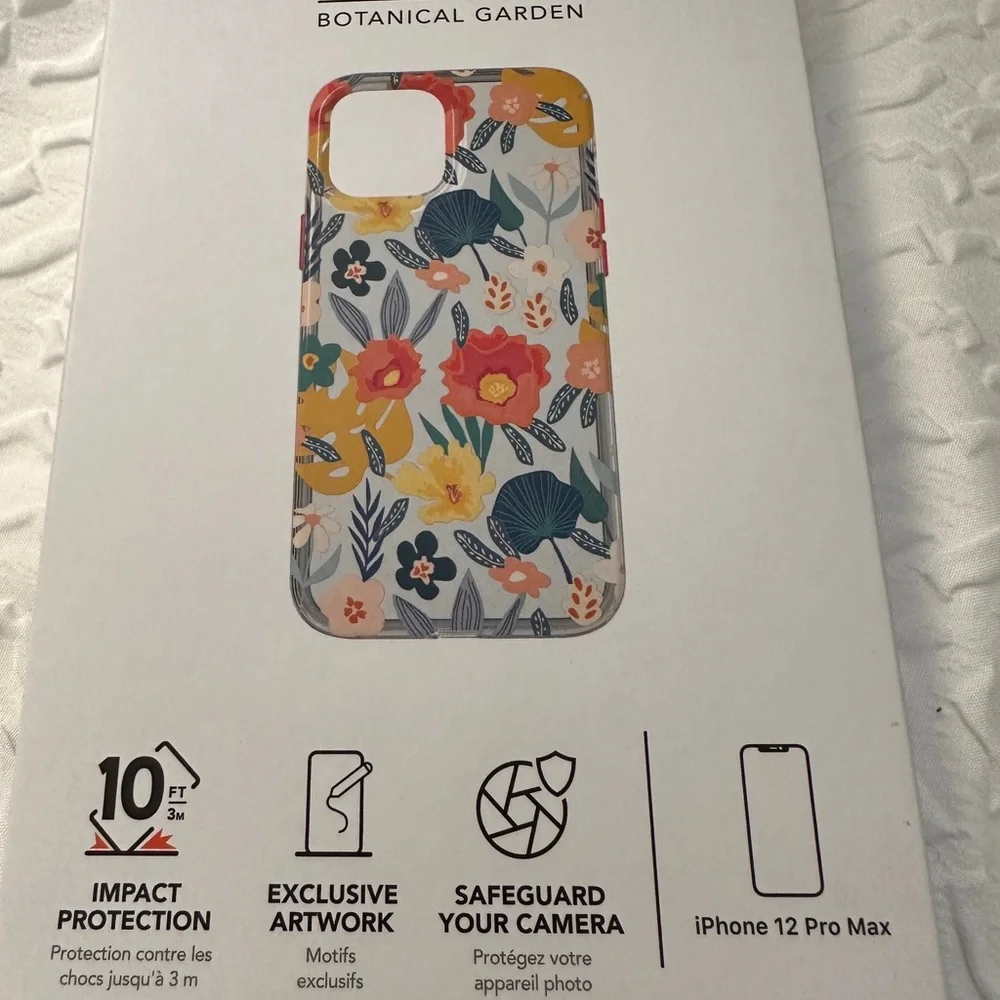 iPhone 12 pro max botanical garden phone cover with pop socket.. very pretty